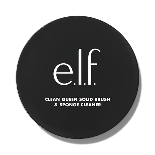 Buy now e.l.f. Clean Queen Solid Brush & Sponge Cleaner, Cleanses Face & Eye Makeup Brushes & Sponges, Nourishing, Non-Damaging Formula, Vegan & Cruelty-Free at indiglob india