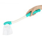 Buy now Bottom Bum Wiper, 15.7" Long Handle Toilet Aids Tools, Reach Comfort Bottom Wiper Holder Toilet Paper Tissue Grip Self Wipe Aid Helper Pre-Moistened Wipes at indiglob india