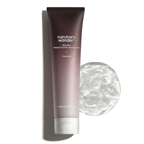 Buy now HARUHARU wonder Black Rice Moisture 5.5 Soft Cleansing Gel, Gentle Daily Cleanser, Low 5.5pH, Moisture Balance, Soap Free, For Sensitive Skin, Vegan, Cruelty-Free, 3.4 fl.oz at indiglob india