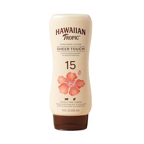 Buy now Hawaiian Tropic Sunscreen Sheer Touch Broad Spectrum Sun Care Sunscreen Lotion - SPF 15, 8 Ounce at indiglob india