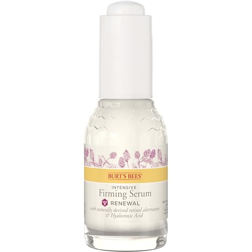 Buy now Burt's Bees Renewal Intensive Firming Serum With Natural Retinol Alternative and Hyaluronic Acid, Powerful Anti-Aging Ingredients, 98.6 Percent Natural-Origin Skin Care, 1 fl. oz. Bottle at indiglob india