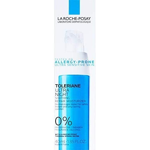 Buy now La Roche-Posay Toleriane Dermallergo Night Cream for Face, Intense Soothing Moisturizer with Vitamin E, Allergy Tested, for Sensitive Skin, Formerly Toleriane Ultra Night at indiglob india