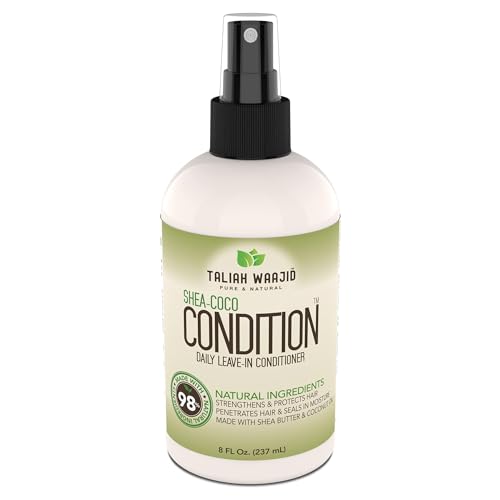 Buy now Taliah Waajid Shea-Coco Daily Leave-In Conditioner – 8oz – Moisturizing Detangler for Natural Curly, Kinky & Wavy Hair – Lightweight Hydration with Shea Butter & Coconut. at indiglob india