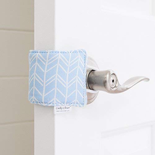 Buy now The Original Cushy Closer Door Cushion | No More Noisy Doors! | Door Latch Cover- Baby Safety for Quiet Doors (Birch - Blue) at indiglob india