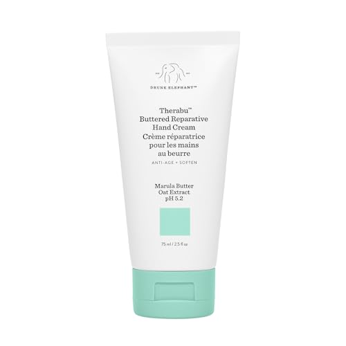Buy now Drunk Elephant Therabu Buttered Reparative Hand Cream - 75 ml/2.5 fl oz - Hand Lotion - Clean Clinical Skincare - Cruelty-Free - Dermatologist-Tested - Free of Essential Oils, Silicones, and Fragrance at indiglob india