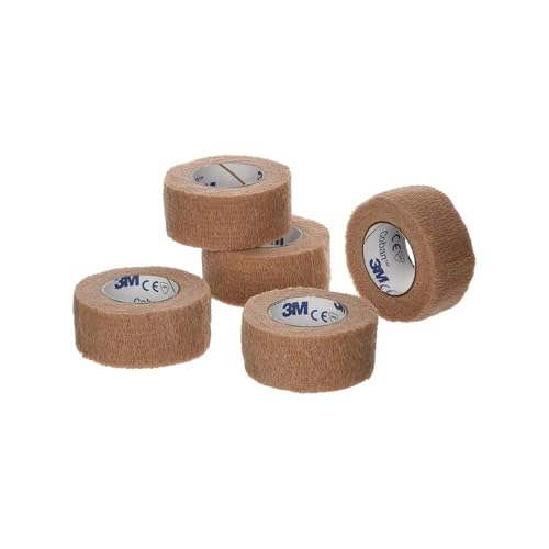 Buy now Coban 081359629 3M Self- Adherent Wrap, Tan, 1"x 5 Yards Size, Pack of 5 at indiglob india