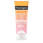Buy now Neutrogena Invisible Daily Defense Fragrance-Free Sunscreen Lotion, Broad Spectrum SPF 60+, Oxybenzone-Free & Water-Resistant, Sun & Environmental Aggressor Protection, 3.0 fl. oz at indiglob india