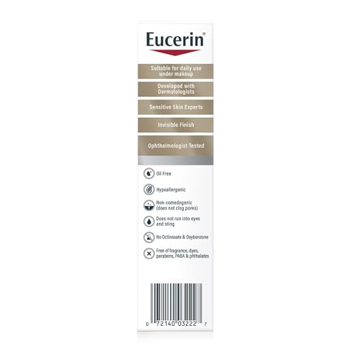Buy now Eucerin Sun Age Defense SPF 50 Face Sunscreen Lotion with Hyaluronic Acid, Hypoallergenic, Non-Comedogenic Sunscreen SPF 50 Free of Fragrance, Oxybenzone and Octinoxate, 2.5 Fl Oz Bottle at indiglob india