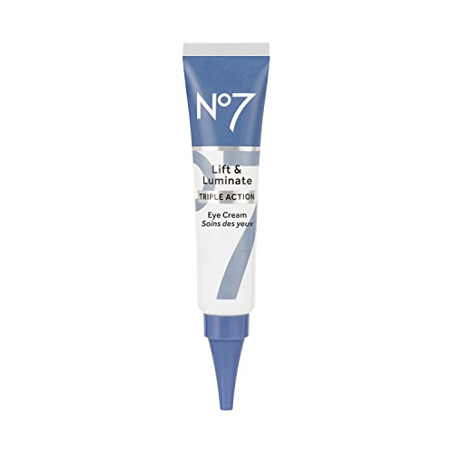Buy now No7 Lift & Luminate Triple Action Under Eye Cream - Dark Circles Under Eye Treatment with Vitamin C & Collagen Peptide Technology - Helps Reduce Puffiness, Bags & the Appearance of Wrinkles (0.5 Oz) at indiglob india