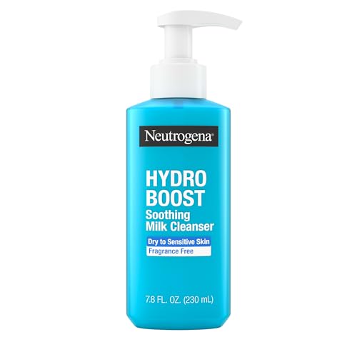 Buy now Neutrogena Hydro Boost Face Wash Soothing Milk Cleanser, Fragrance Free Hydrating Facial Cleanser With Hyaluronic Acid, Sensitive Skin Face Wash & Makeup Remover, 7.8 Fl Oz at indiglob india