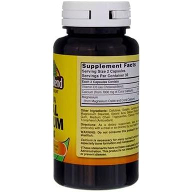Buy now Nature's Blend Okinawa Coral Calcium 1,000 mg 60 Caps at indiglob india