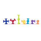Buy now Fat Brain Toys Squigz Deluxe Set - 50-Piece Suction Construction Toys, Suction Bath Toys, Sensory Toys for Kids 3 and Up at indiglob india