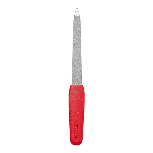 Buy now Revlon Emeryl File, Metal Nail Filer With Easy Grip Handle & Double-Sided Fingernail Buffer For Precise Manicure Shaping & Smoothing, 1 Count at indiglob india