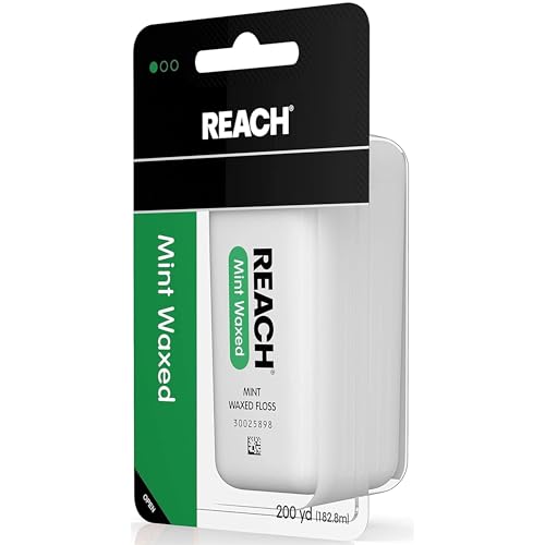 Buy now REACH Mint Waxed Floss 200 Yards (Pack of 2) at indiglob india
