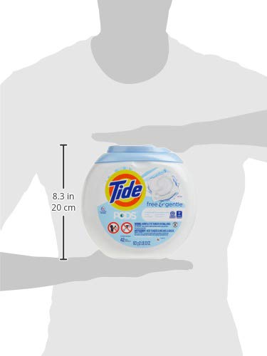 Buy now Tide PODS Free & Gentle Laundry Detergent Soap Pacs, 20 Count, Tide PODS Laundry Detergent at indiglob india