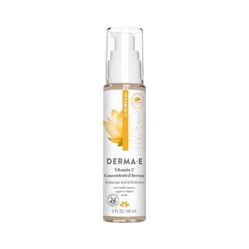 Buy now DERMA E Vitamin C Concentrated Serum, 2 Oz, with Hyaluronic Acid, Vitamin E & Aloe, All Natural, Antioxidant-Rich Concentrated Formula, Hydrating & Brightening Vitamin C Face Serum at indiglob india