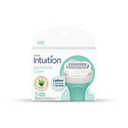 Buy now Schick Intuition Sensitive Skin Womens Razor Refills with Vitamin E & Aloe, Pack of 1(count of 3) at indiglob india
