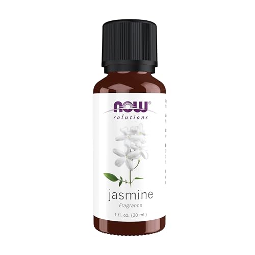 Buy now NOW Essential Oils, Jasmine Fragrance, Romantic Aromatherapy Scent, Steam Distilled, 100% Pure, Vegan, Child Resistant Cap, 1-Ounce at indiglob india