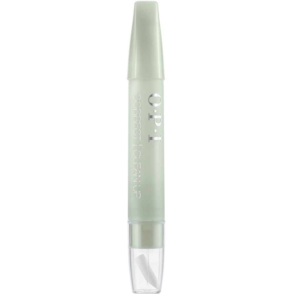 OPI Correct Clean Up | Refillable Nail Polish Remover Corrector Pen | Gentle & Non-Drying Formula | Includes Replacement Tip | 0.13 fl oz