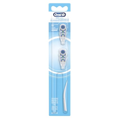 Buy now Oral-B Deep Clean Battery Powered Toothbrush Replacement Brush Heads Refill, Soft, 2 Count at indiglob india