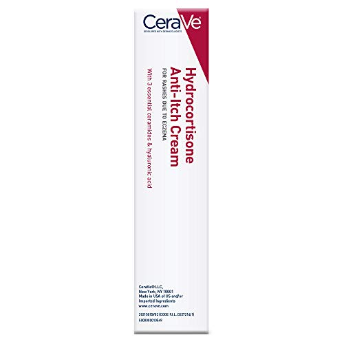 Buy now CeraVe 1% Hydrocortisone Anti-Itch Cream, Fragrance-Free Relief for Eczema-Prone & Dry Skin, 1 Ounce at indiglob india