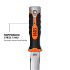 Buy now KLEIN TOOLS DK16 Double-Edged Duct Knife, Serrated Stainless Steel Blade, Designed for Duct Board and Insulation, Fixed Blade Knife with Sheath, 5-1/2-Inch at indiglob india