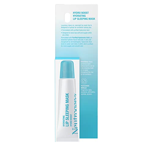 Buy now Neutrogena Hydro Boost Hydrating Lip Sleeping Mask with Hyaluronic Acid, Clear Overnight and Daily Moisturizing Treatment for Very Dry Lips, Fragrance Free Squeeze Tube Lip Balm, 0.35 oz at indiglob india