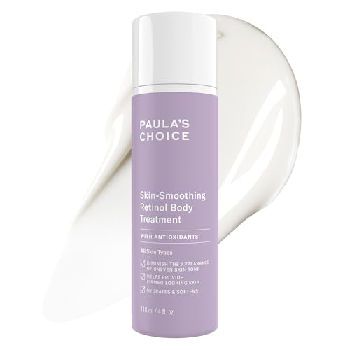 Buy now Paula's Choice Retinol Skin-Smoothing Body Lotion Treatment, Body Cream with Shea Butter, Vitamin C & E Lotion, All Skin Types, Anti-Aging Body Moisturizer, Reduce Dryness, Fragrance-Free, 4oz at indiglob india
