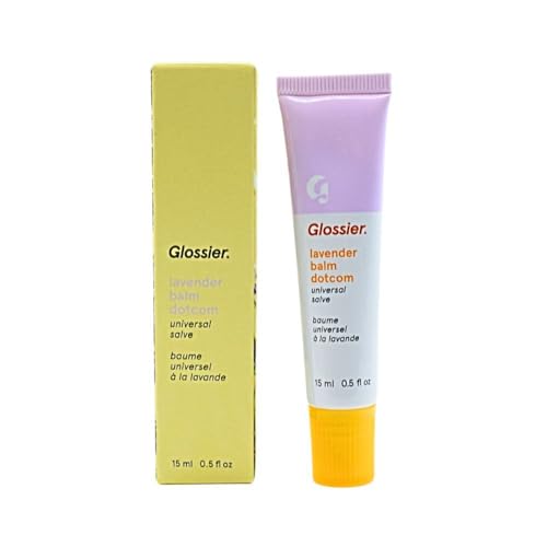 Buy now Glossier Balm Dotcom Lip Balm and Skin Salve - Lavender - sheer purple tint at indiglob india