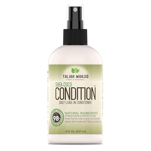 Buy now Taliah Waajid Shea-Coco Daily Leave-In Conditioner – 8oz – Moisturizing Detangler for Natural Curly, Kinky & Wavy Hair – Lightweight Hydration with Shea Butter & Coconut. at indiglob india