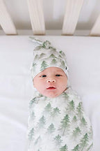 Buy now Copper Pearl Large Premium Knit Baby Swaddle Receiving Blanket Evergreen at indiglob india