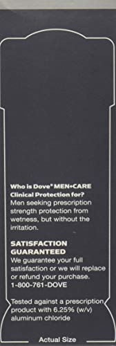 Buy now Dove Men+Care Deodorant, 96H Clinical Protection Antiperspirant, Clean Comfort 4-Pack â€“ Prescription Strength Wetness Protection with Â¼ Moisturizers, 1.7 Oz Ea at indiglob india