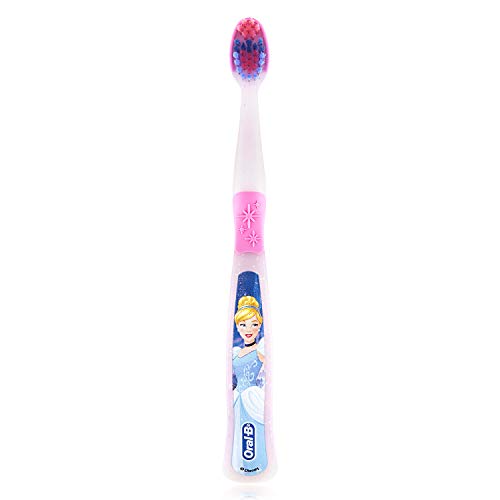 Buy now Oral-B New Princess Toothbrush for Little Girls, Children 3+, Extra Soft, Characters Vary - Pack of 6 (Characters Vary) at indiglob india
