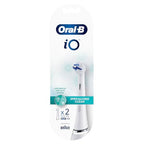 Buy now Oral-B iO Specialised Clean Electric Toothbrush Head, Precisely Angled Tufts for Deeper Plaque Removal for Hard to Reach Areas, Pack of 2, White at indiglob india