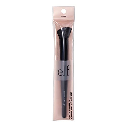 Buy now e.l.f. Putty Bronzer Brush, Angled Makeup Brush For Contour & Highlight, Made For The e.l.f. Putty Bronzer, Flawless Sanitary Application at indiglob india