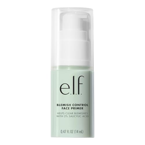 Buy now e.l.f. Blemish Control Face Primer, Soothing & Hydrating Makeup Primer For Fighting Blemishes, Grips Makeup To Last, Vegan & Cruelty-free, Small at indiglob india