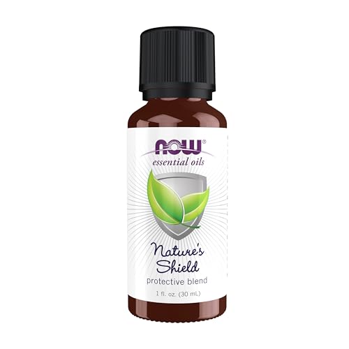 Buy now NOW Essential Oils, Nature's Shield, Energizing Aromatherapy Scent, Blend of Pure Essential Oils, Vegan, Child Resistant Cap, 1-Ounce at indiglob india