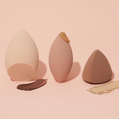 Buy now e.l.f. Total Sponge Set, Multi-use Makeup Sponge Set For Flawless Blending, Great For Powder Or Liquid Concealer & Foundation, Vegan & Cruelty-Free at indiglob india