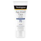Buy now Neutrogena Age Shield Face Oil-Free Sunscreen Lotion with Broad Spectrum SPF 70, Non-Comedogenic Moisturizing Sunscreen to Help Prevent Signs of Aging, PABA-Free, 3 fl. oz. at indiglob india