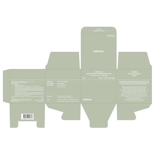 Buy now celimax ONE STEP Body Brightening Pad | with Green Tea & White Truffle, for Underarm, Knee & Elbow, Gentle Exfoliating & Hydrating Body Scrub, 110ml (60 pads) at indiglob india