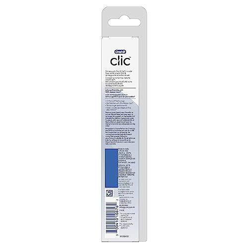 Buy now Oral-B Clic Toothbrush Sensitive Clean Replacement Brush Heads, White, 2 Count (Pack of 3) at indiglob india