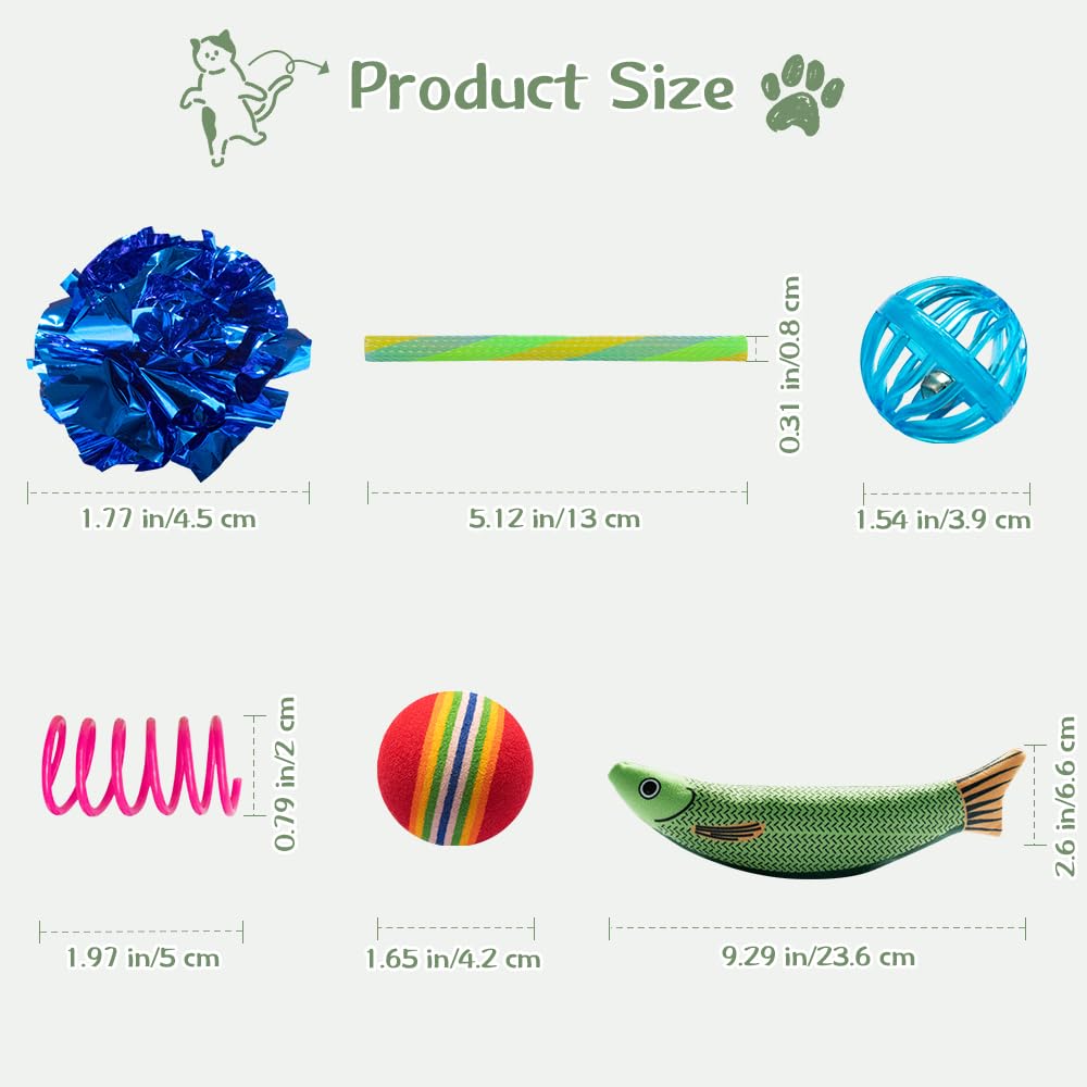 Colorful cat toys for indoor cats, featuring high-quality materials. Perfectly packed for pet enjoyment at Curat Cart.