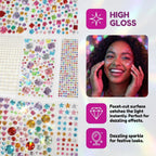 Self Adhesive Jewels for Crafts offer dazzling sparkle for festive looks. Ideal for creative projects, available at Curat Cart.