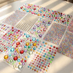Premium imported self adhesive jewels for crafts, perfect for adding sparkle to your projects. Available at Curat Cart.