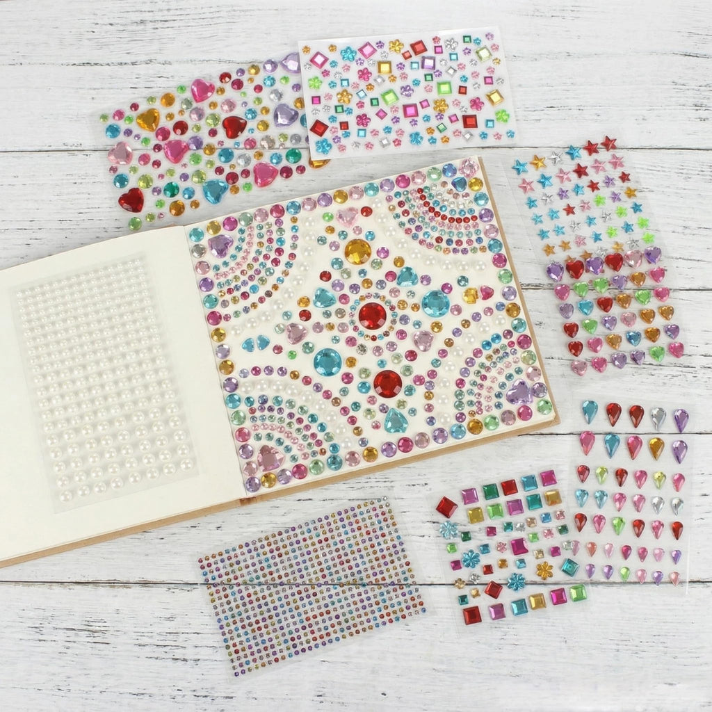 Explore exclusive self-adhesive jewels for crafts, specially curated by Curat Cart, perfect for adding sparkle to your projects.