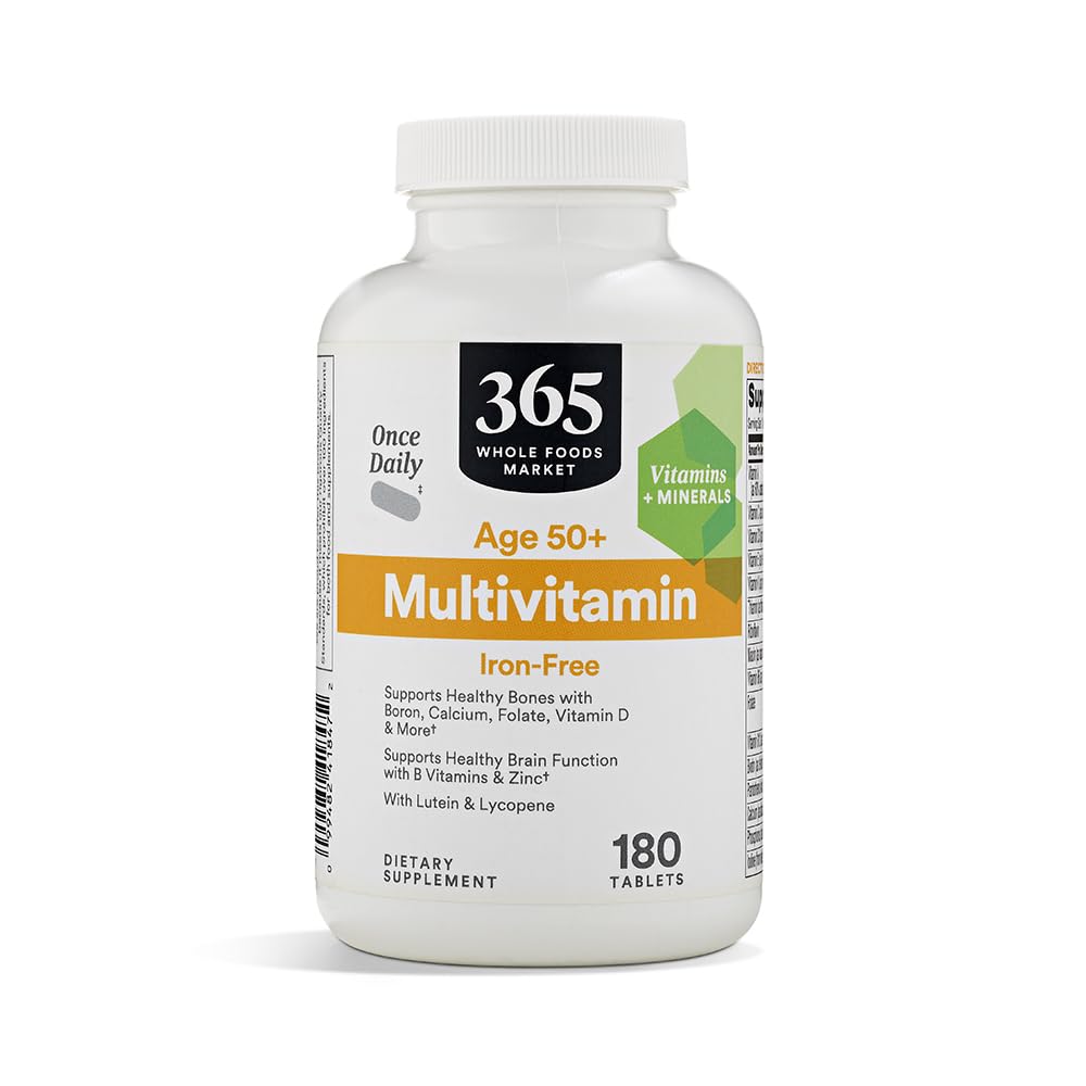 Premium imported Whole Foods Mature Adult Multi, supports healthy bones and brain function. Available at Curat Cart.