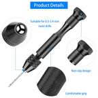 Discover the precision of the Pin Vise Hand Drill Set, ideal for intricate tasks. Elevate your craftsmanship with Curat Cart.