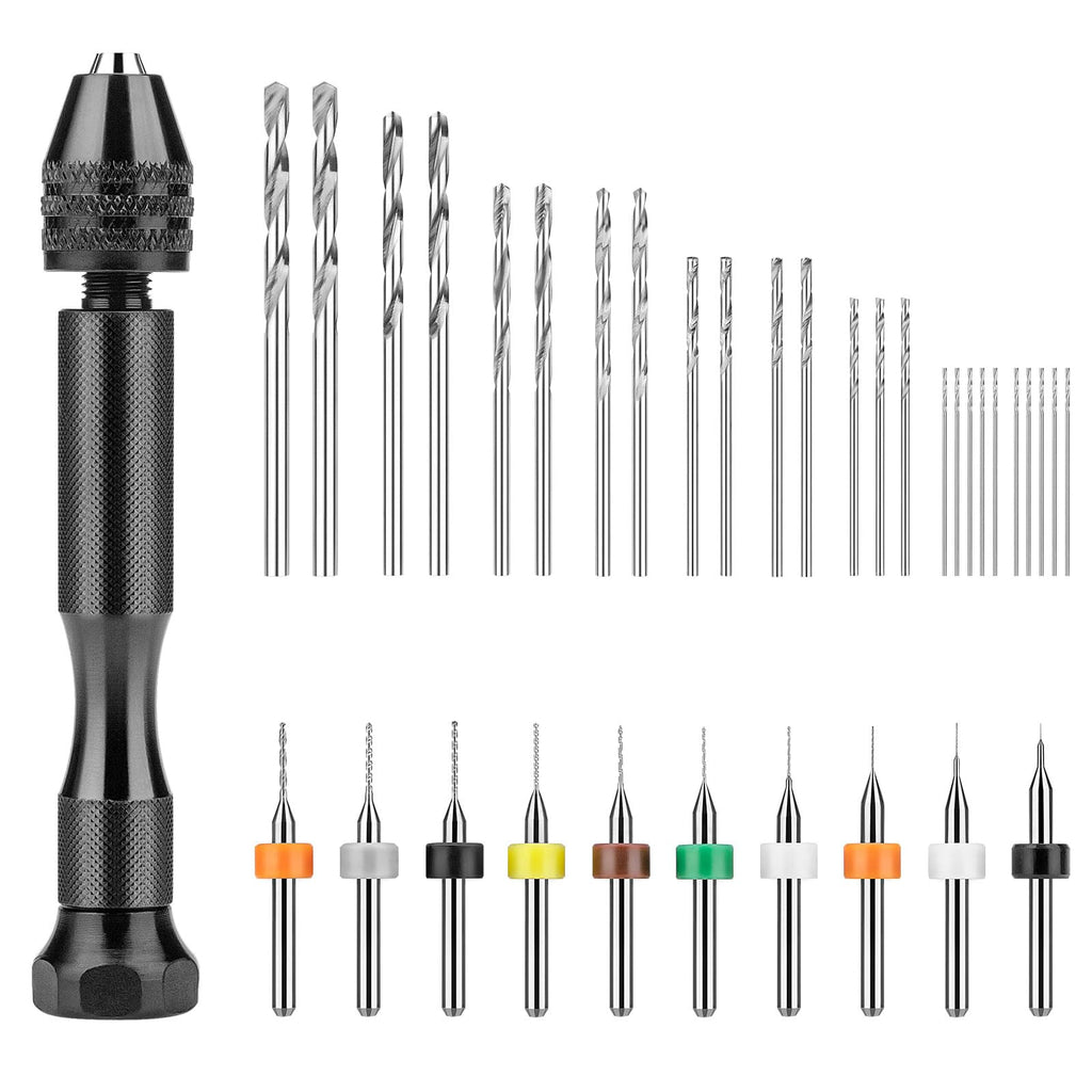 Discover the premium imported Pin Vise Hand Drill Set at Curat Cart, featuring various drill bits for precision tasks. Perfect for detailed work.