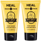 Bee Bald HEAL Aftershave for Men, Calm & Soothes, After Shave Balm, 2 fl oz | Immediately Calms & Soothes Irritated Skin. Treats Razor Burn, Redness, Bumps on Head or Face. Perfect For Sensitive Skin.