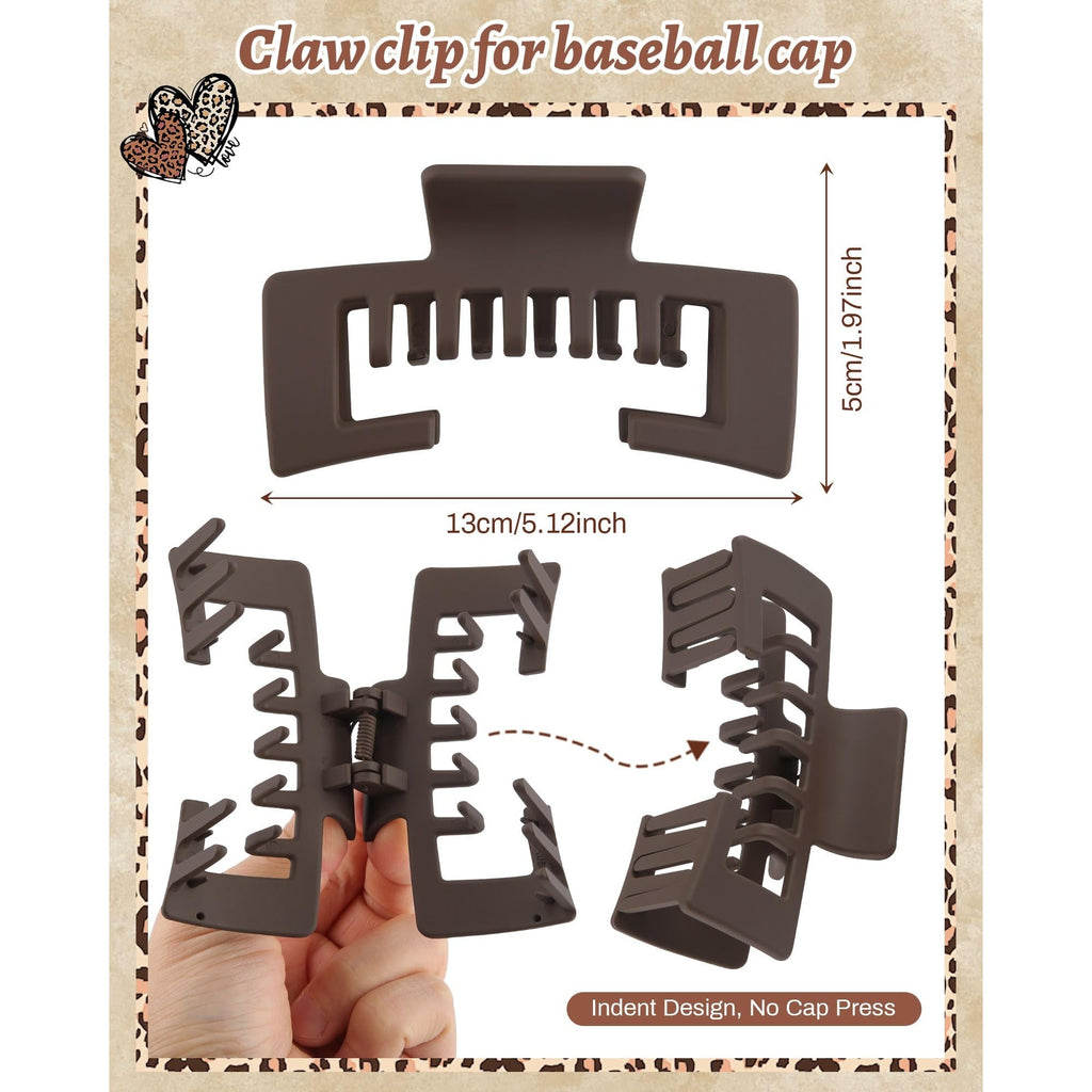 Premium imported claw clips designed for baseball caps. Perfect for secure, stylish hold without cap damage.